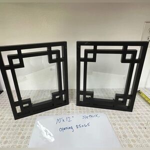 Set of Black Geometric Picture Frames